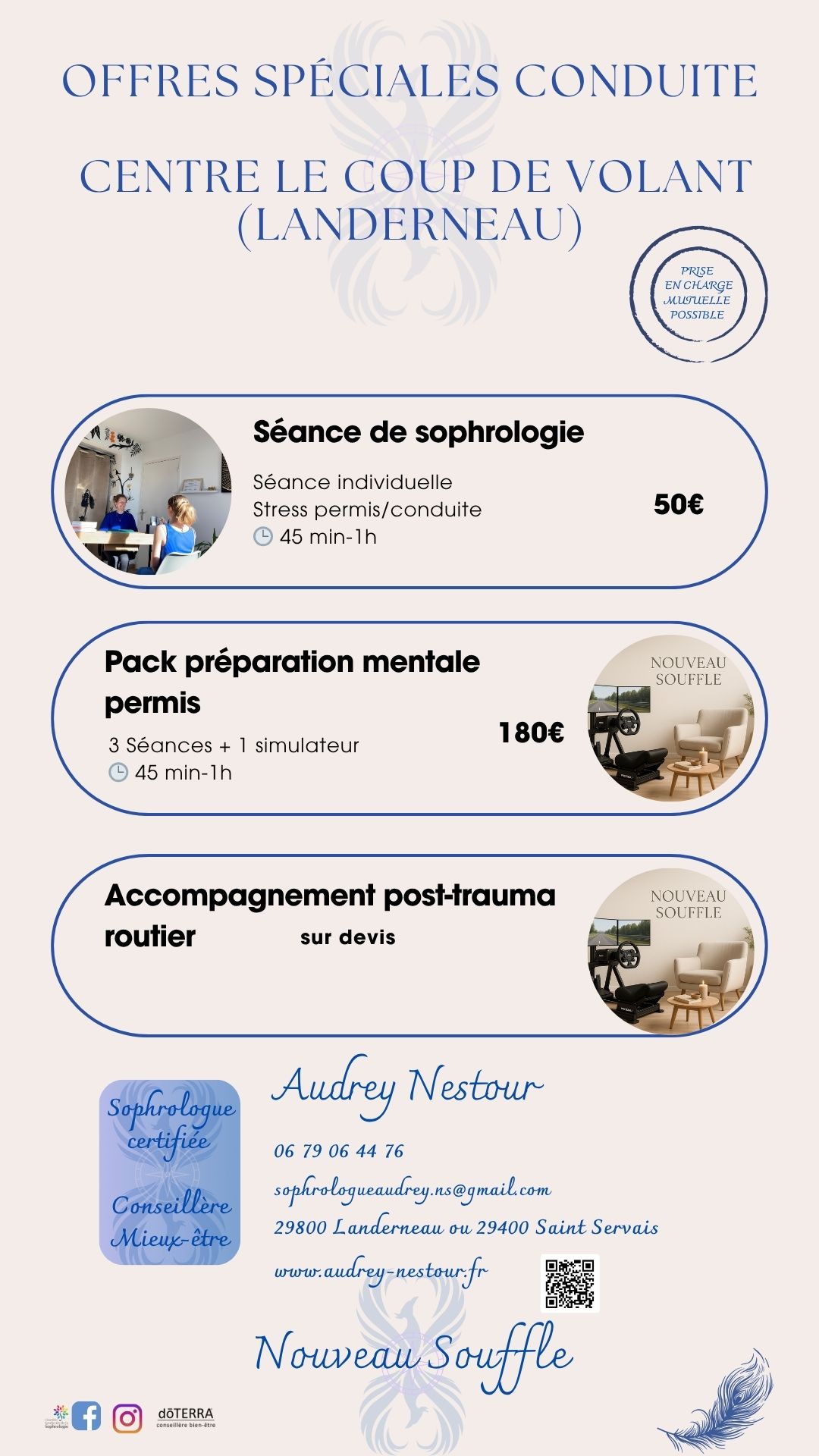 services proposés alliant sophrologie et des mouvements oculaires